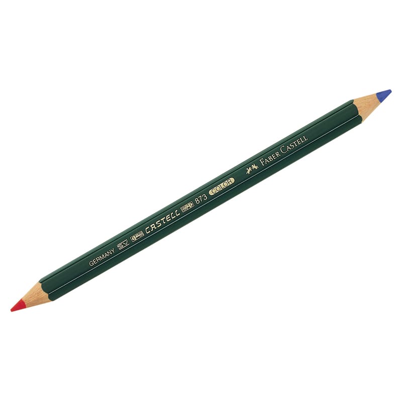Карандаш двухцв кр/син FaberCastell утолщ 117500