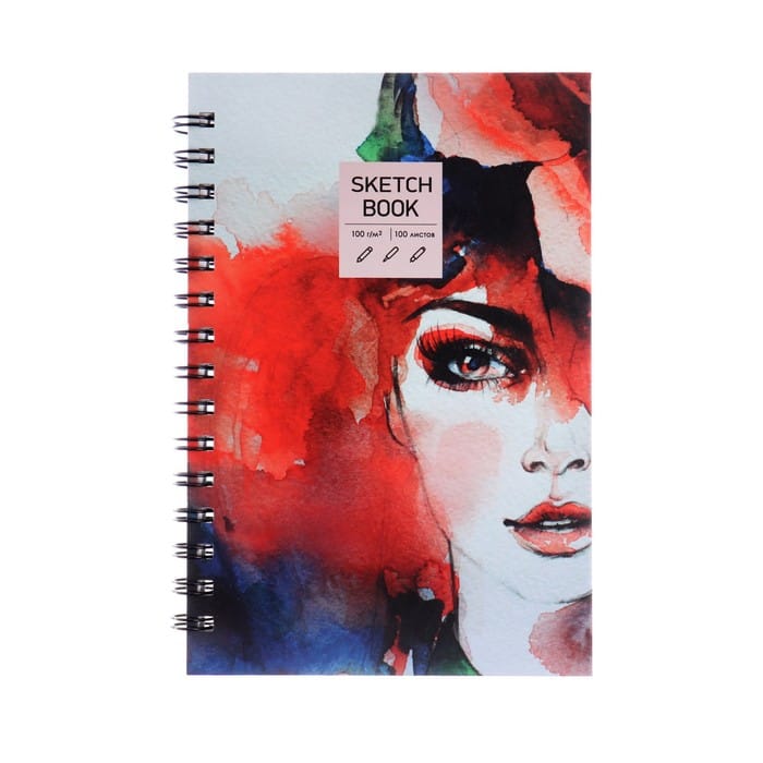 Скетчбук А5/100л SKETCHBOOK Акварельный портрет ТС1004822
