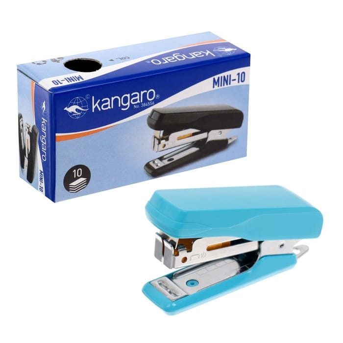 Степлер Mini №10 50 скоб, встрн. антистеп. Kangaro HS-Mini10 1239287
