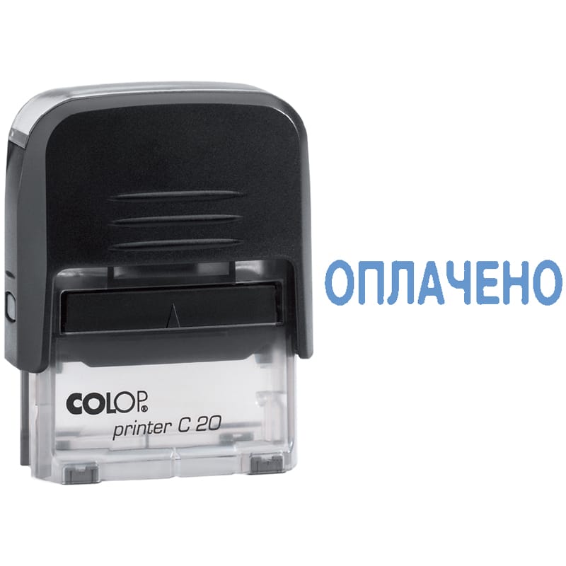 Штамп автомат "Оплачено" 38*14мм COLOP,черн Printer С20_1.2 1266852