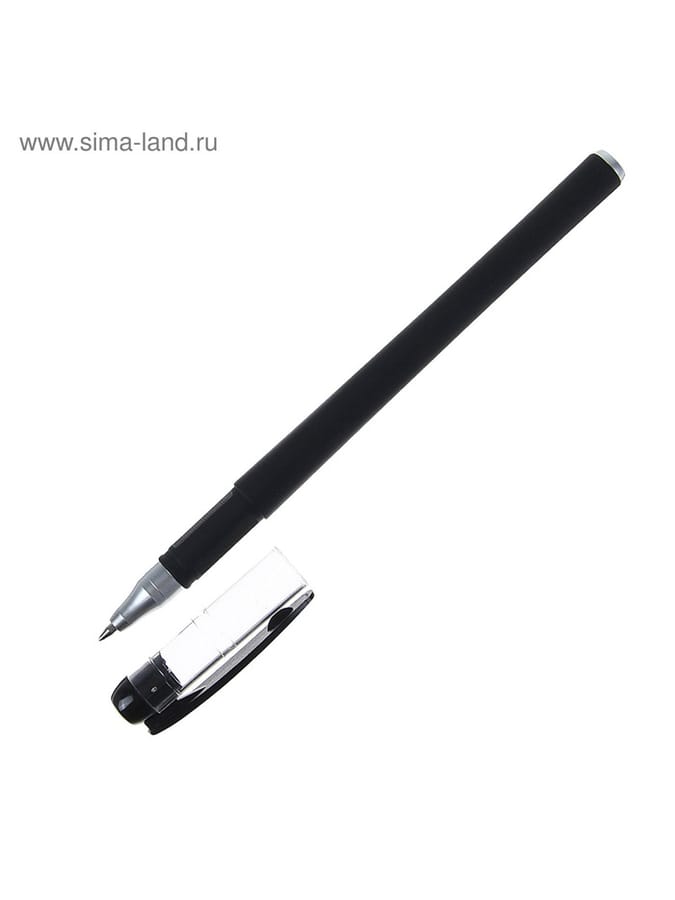 Ручка гелевая GP-380 0,5мм черн, корп черн матовый Softtouch 0010 1278888