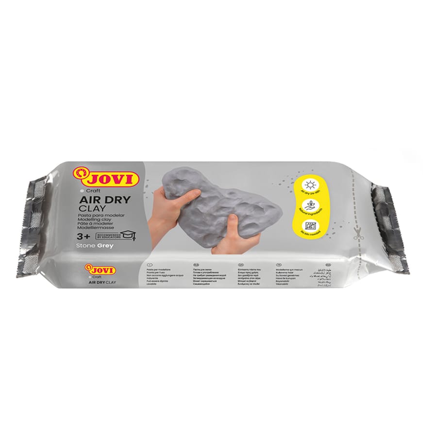 Паста для моделирования JOVI, отвердевающая, серый, 250г, вакуумный пакет, 83G