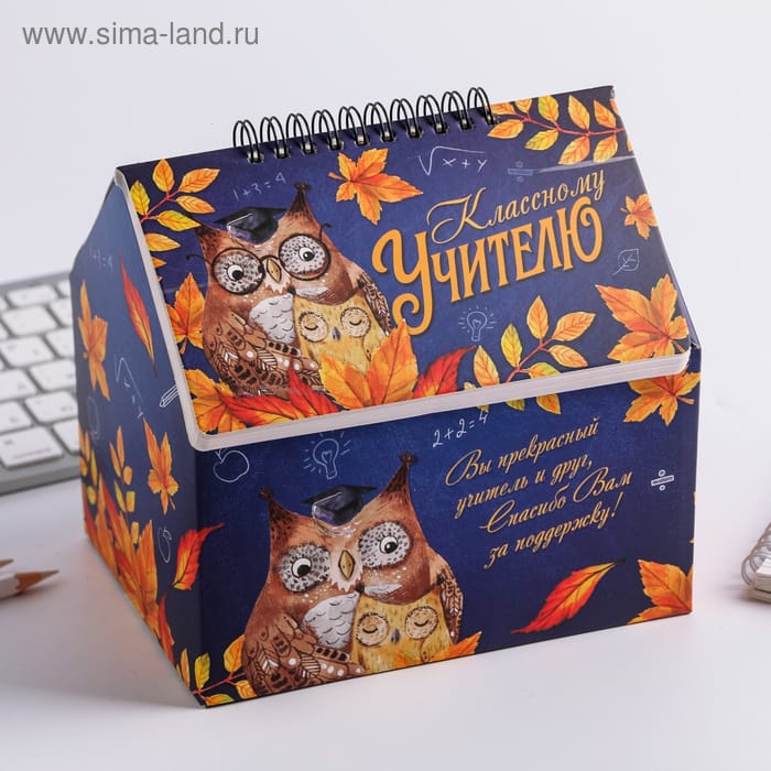 Шкатулка - домик "Классному учителю", + планер 50 листов 4706593