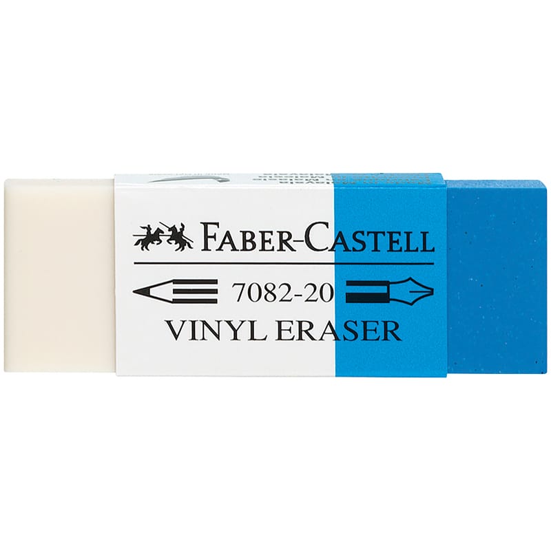 Ластик Faber-Castell "PVC-Free" прямоугольный, в пленке, комбинированный чернила/карандаш, картонный