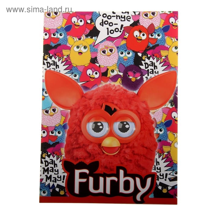 Блокнот 40л Клей 120*170 FB18,FB19-EAC твин УФ Furby