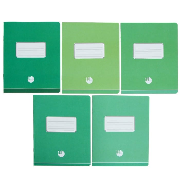 Тетр 18л скр А5 лин 8350/5-EAC "Оттенки зеленого" ГРИН