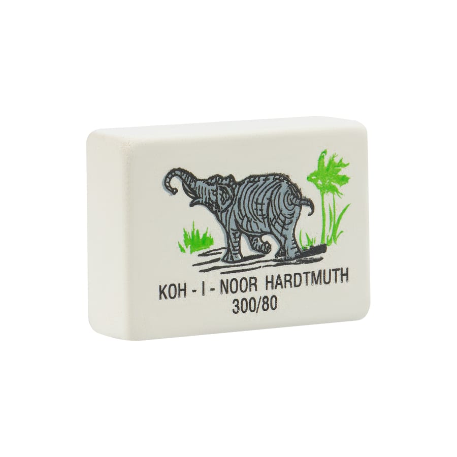 Ластик Koh-I-Noor "Elephant" 300/80, прямоуг,натуральн каучук,26*18,5*8мм,ч/б,0300080019KDRU