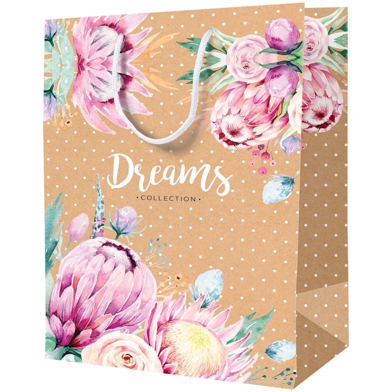 Пакет подарочный 26*32*12см ArtSpace "Dreams", крафт