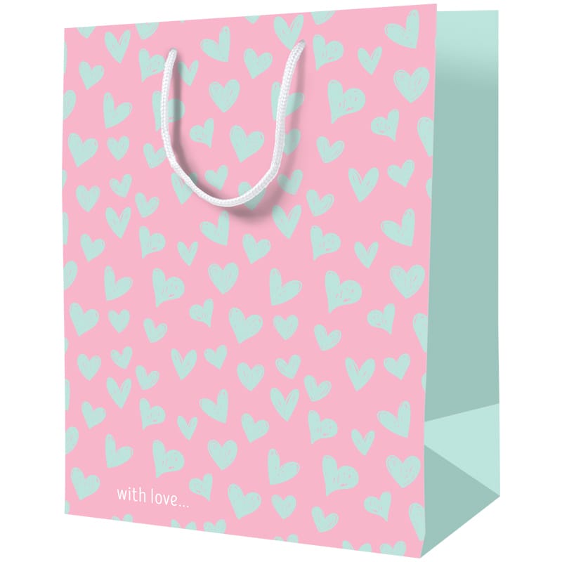Пакет подарочный 26*32*12см ArtSpace "With love", ламинированный