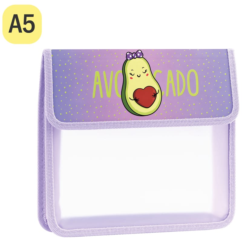 Папка для тетрадей 1 отделение А5 ArtSpace "Avocado", пластик, на липучке ПТ-45_42174