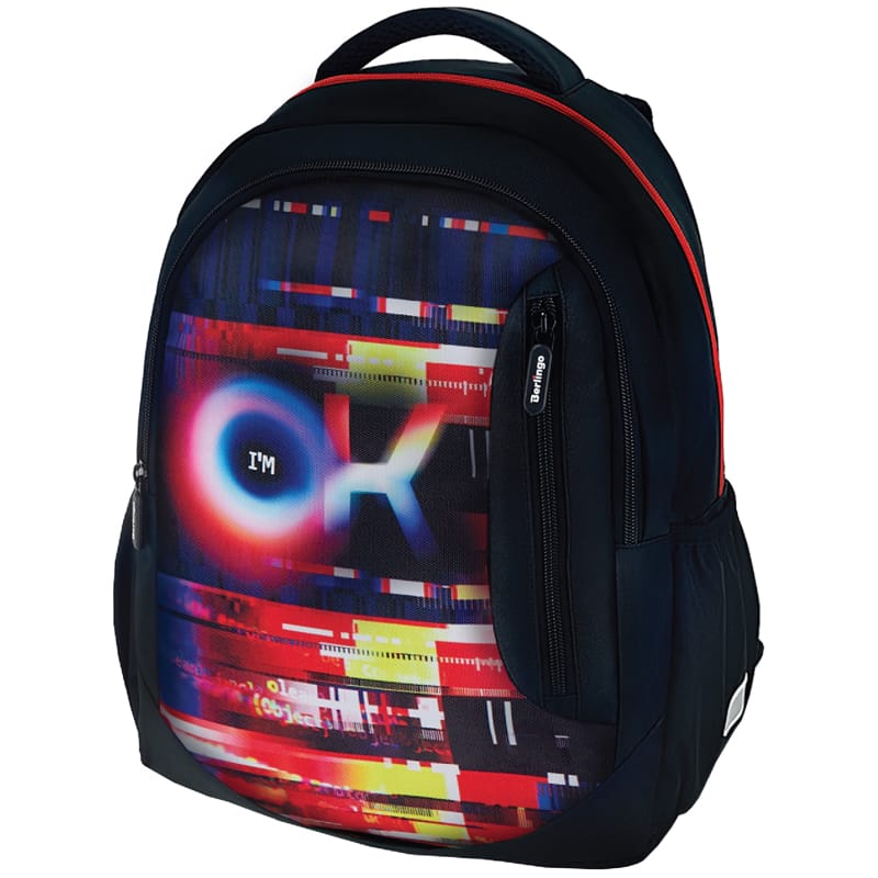 Рюкзак Berlingo Boom "Glitch" 38,5*29*12см, 2 отделения, 3 кармана, анатомическая ЭВА спинка RU08032