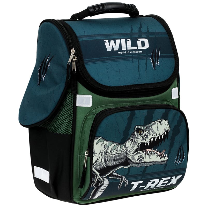 Ранец ArtSpace Junior "T-Rex" 37*28*21см, 1 отделение, 3 кармана, анатомическая спинка Uni_17714