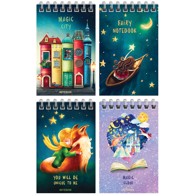 Блокнот А7 40л. на гребне ArtSpace "Сказочный. Fairy world " Б7к40гр_41481