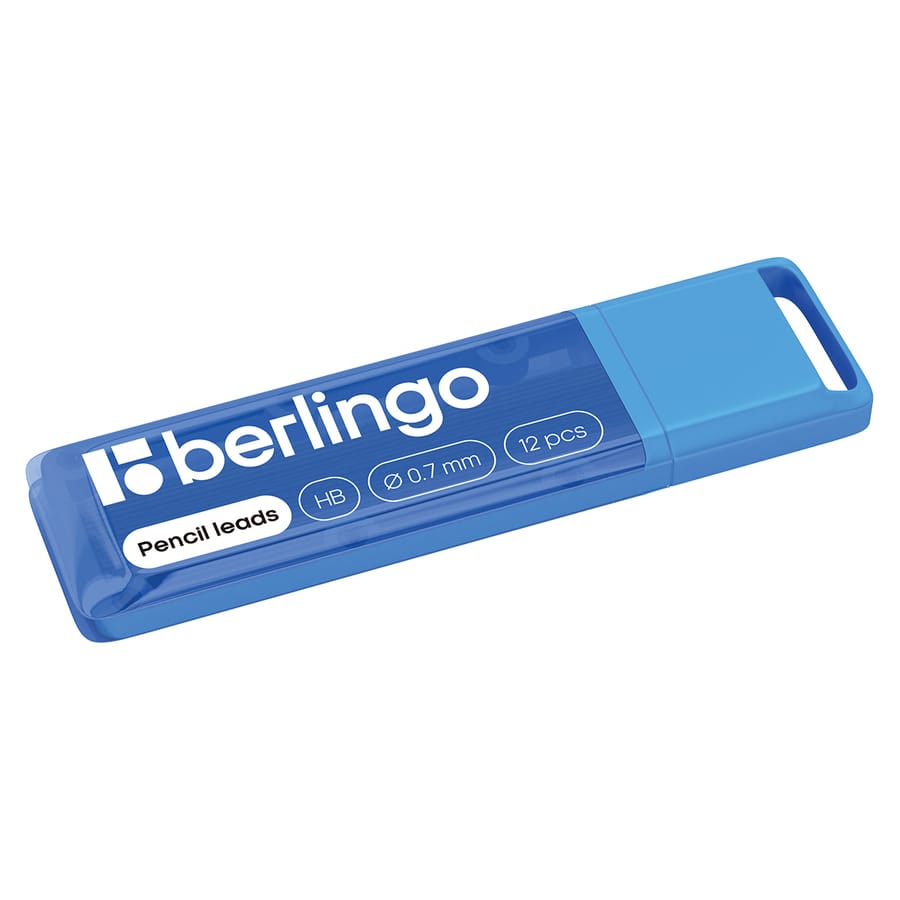 Грифели для механических карандашей Berlingo, 12шт., 0,7мм, HB BSg_12077