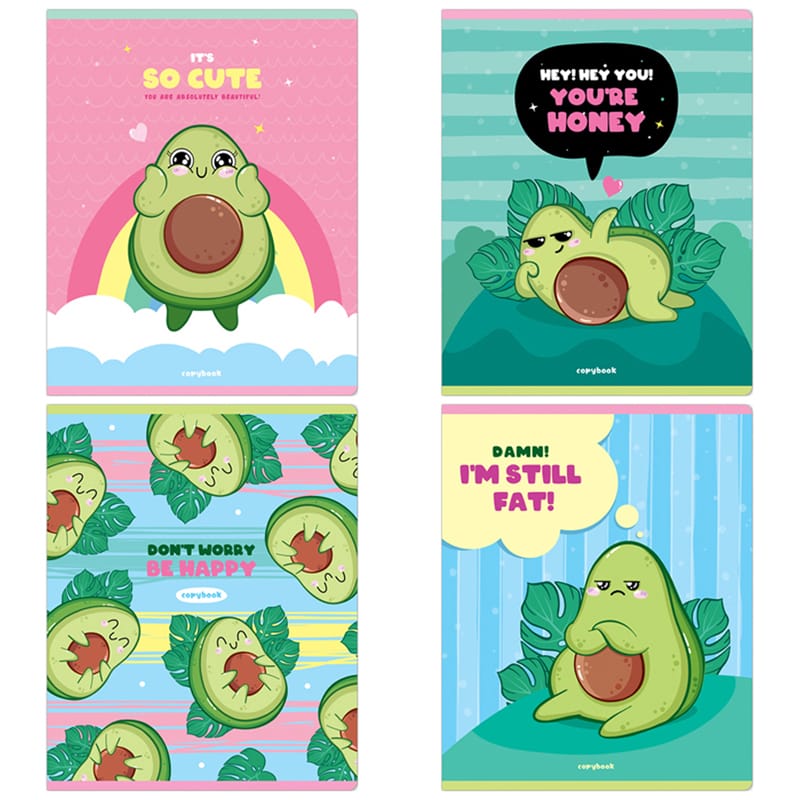 Тетрадь 48л., А5, клетка ArtSpace "Рисунки. Honey avocado", эконом Т48кС_42940