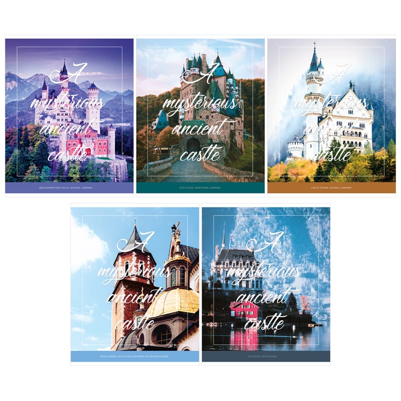 Тетрадь 96л., А5, клетка ArtSpace "Путешествия. Mysterious castle" Т96к_25005