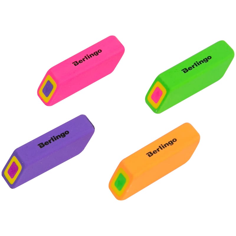 Ластик Berlingo "Swift", прямоугольный, скошенный, термопластичная резина, 57*15*15мм BLc_00370