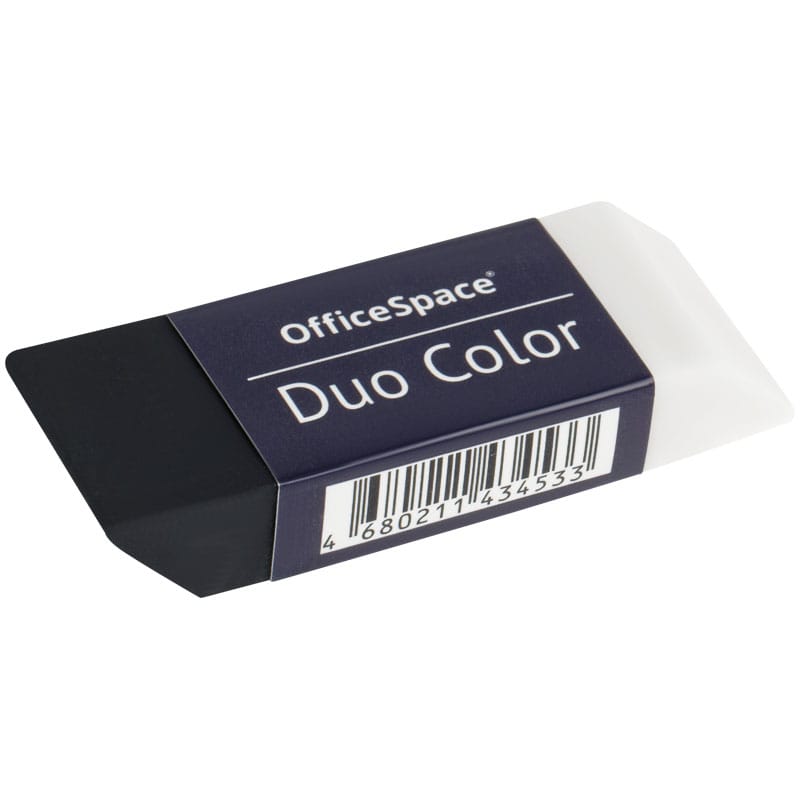 Ластик OfficeSpace "Duo Color", прямоугольный, ECO-ПВХ, 59*21*10мм ER_45453